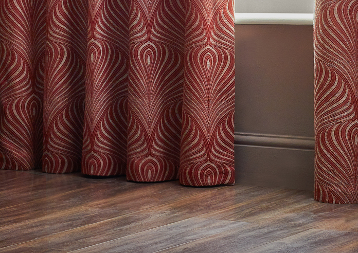 Gatsby Eyelet, Terracotta - Ready Made Curtains - Image 6